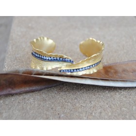 American Diamond Leaf Bracelet